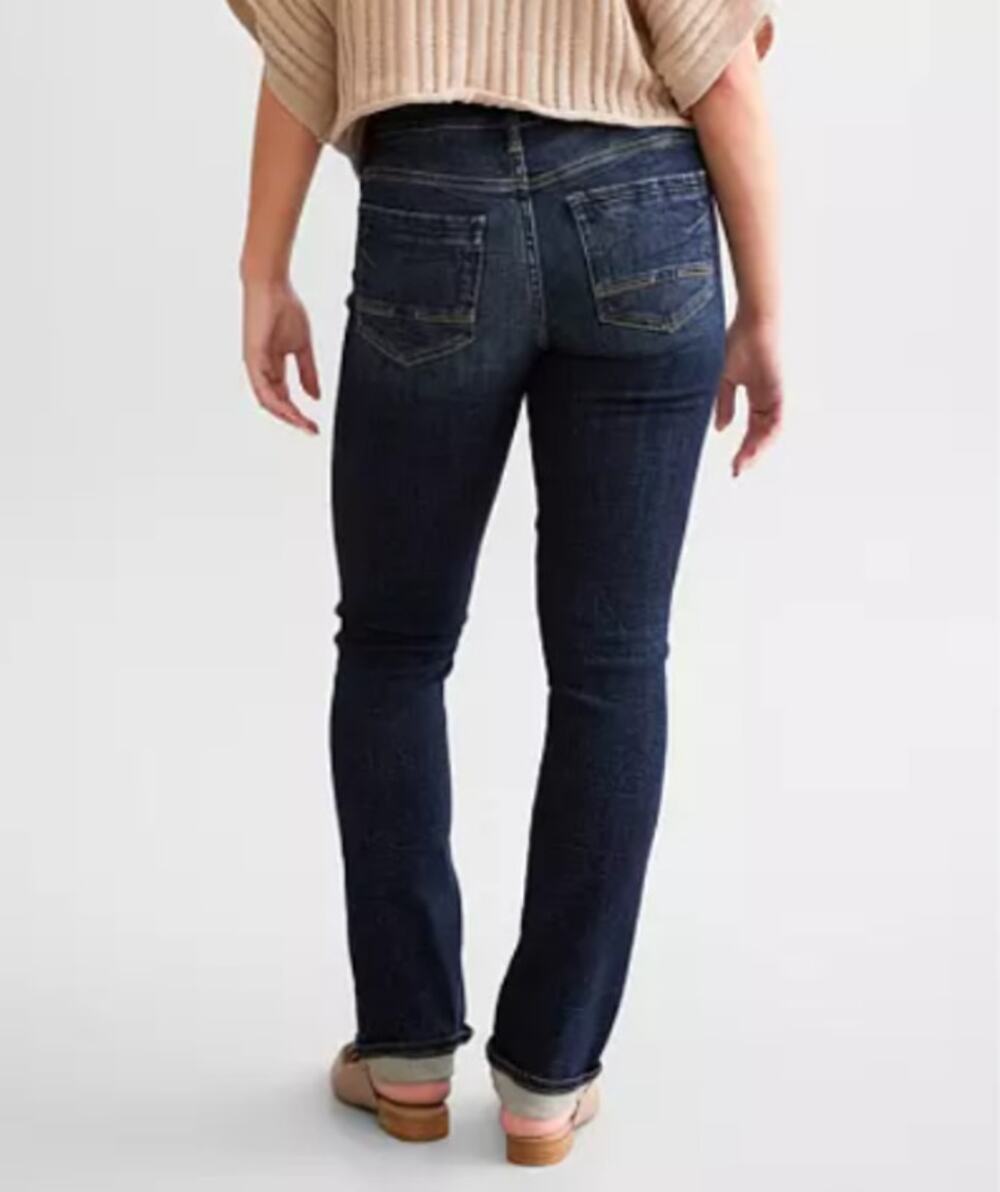 Buckle BKE Payton 27x32 Universal Fit Mid Rise Straight Leg Blue Jeans ABK5039R